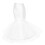 5Pcs White Fishtail Bridal Skirts Lightweight Underskirts 3