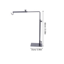 3Pcs Black Pet Sunlight Stand Heating Lamp Holder for Turtles
