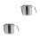 2Pcs Multi-Use Stainless Steel Grease Strainer Oil Storage Jug Silver 6