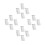 16Pcs Press to Open Magnetic Latches for Doors White Plastic Closure 4
