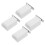 16Pcs Press to Open Magnetic Latches for Doors White Plastic Closure 1