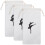 18Pcs Durable White Ballet Dance Shoe Bags Drawstring Storage Pouches 1