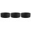3Pcs Heat-Resistant Black Ceramic Ashtray Round Smokers Holder 8