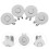 16Pcs Durable Metal Golf Hat Clips Silver Ball Marker Holders for Golf 10