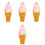 4Pcs Multi Color Simulation Ice Cream Cone Decor for Cabinet Display 5