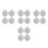16Pcs Durable Metal Golf Hat Clips Silver Ball Marker Holders for Golf 9
