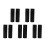10Pcs Window Blind Cord Pull Ends Black Plastic 5