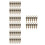 48Sets Light Brown Mini Padlock Set for Boxes Vintage Design 4