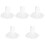 5Pcs White Fishtail Bridal Skirts Lightweight Underskirts 5