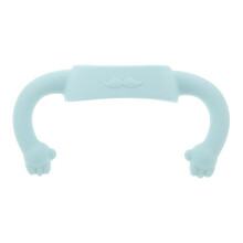 3Pcs Sky-Blue Silicone Baby Bottle Handles for Easy Grip and Safety