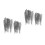 400Pcs Compact Silver Punch Needle Tools Ergonomic Needle Felting Set 9