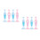 8Pcs Dotting Tools Nail Art Pens Assorted Colors Plastic DIY Craft 4