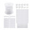 2Sets White Vertical Blind Chain & Slat Accessories Plastic Repair Set 1
