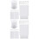 2Sets White Vertical Blind Chain & Slat Accessories Plastic Repair Set 5