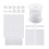 2Sets White Vertical Blind Chain & Slat Accessories Plastic Repair Set 7