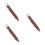 3Pcs Versatile Brown Pottery Foot Shaper Clay Tools 6