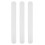 9Pcs Household White Plastic Dough Rollers Non-Stick Baking Pins 1