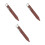 3Pcs Versatile Brown Pottery Foot Shaper Clay Tools 10