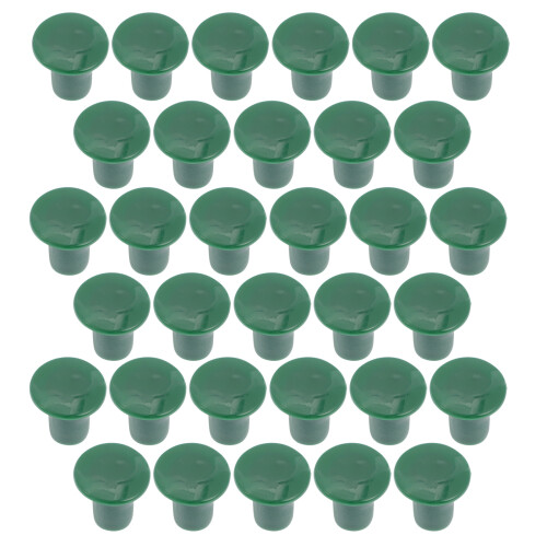 144Pcs Bright Green Garden Cane Caps Plastic Protective Safety Covers 2