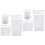 2Sets White Vertical Blind Chain & Slat Accessories Plastic Repair Set 4