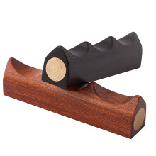 4Pcs Assorted Color Wooden Calligraphy Pen Holder with Copper Detail