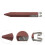 3Pcs Versatile Brown Pottery Foot Shaper Clay Tools 11