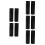 10Pcs Window Blind Cord Pull Ends Black Plastic 7