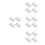 16Pcs Press to Open Magnetic Latches for Doors White Plastic Closure 7