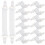 64Pcs White Bed Sheet Straps Clips for Secure Bedding Holders 2