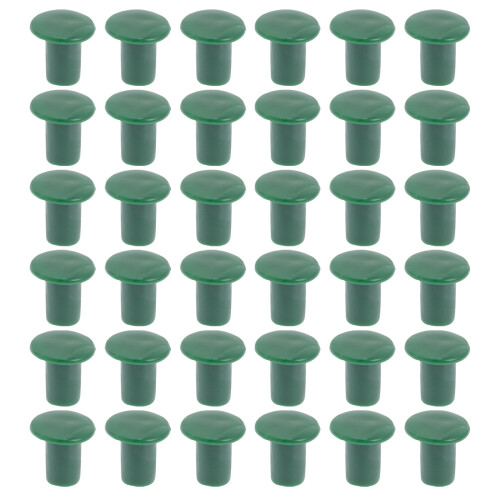 144Pcs Bright Green Garden Cane Caps Plastic Protective Safety Covers 1