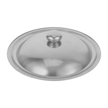 4Pcs Easy Clean Stainless Steel Pan Lids Universal Pot Covers Silver