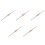 5Pcs French Style Wood Rolling Pins Ergonomic Light Brown Bread Roller 5