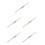 5Pcs French Style Wood Rolling Pins Ergonomic Light Brown Bread Roller 7