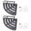 4Pcs Strong Load-Bearing Black Aluminum Triangle Bathroom Shelf 2