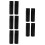 10Pcs Window Blind Cord Pull Ends Black Plastic 3