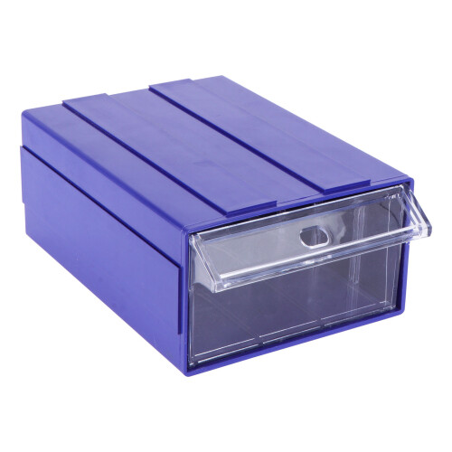 2Pcs Blue Plastic Small Items Organizer Drawer Storage Container 1
