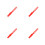4Pièces Bâtons Stirrer Rouge ABS Pour Usage 7