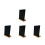 4Pcs Wooden Mini Chalkboards Black Tabletop Message Boards 10