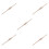 5Pcs French Style Wood Rolling Pins Ergonomic Light Brown Bread Roller 10