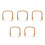 5Pcs Brown Rattan Teapot Handles Replaceable Universal Fit Replacement 5