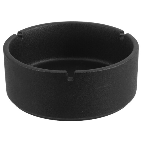 3Pcs Heat-Resistant Black Ceramic Ashtray Round Smokers Holder 1