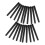 60Pcs Smooth Black Reusable Acrylic Sticks for DIY Ice Pop Crafts 2