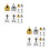 12Pcs Assorted Color Glass Holy Water Bottles Refillable Religious Use 7