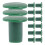 144Pcs Bright Green Garden Cane Caps Plastic Protective Safety Covers 5
