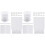 2Sets White Vertical Blind Chain & Slat Accessories Plastic Repair Set 2