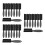 24Pcs Mustache and Beard Brush with Handle Soft Nylon Bristles Black 5