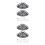 4Pcs Strong Load-Bearing Black Aluminum Triangle Bathroom Shelf 8