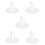 5Pcs White Fishtail Bridal Skirts Lightweight Underskirts 10