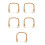 5Pcs Brown Rattan Teapot Handles Replaceable Universal Fit Replacement 9