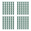 144Pcs Bright Green Garden Cane Caps Plastic Protective Safety Covers 6
